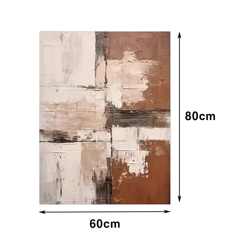 LIVARA Hand-Painted Oil Painting 60/80/120cm - Premium Canvas Wall Art with Gentle Colour Flow and Textured Detail