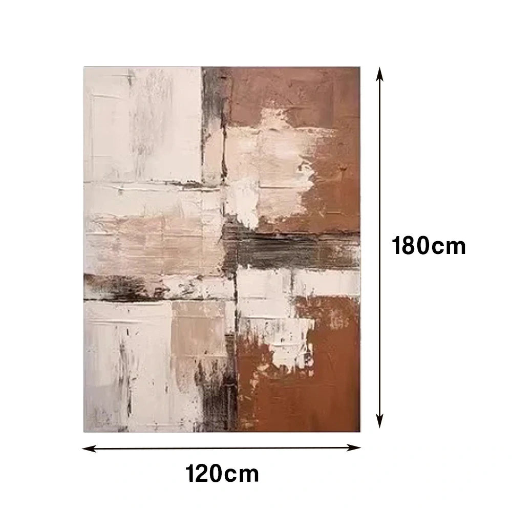 LIVARA Hand-Painted Oil Painting 60/80/120cm - Premium Canvas Wall Art with Gentle Colour Flow and Textured Detail