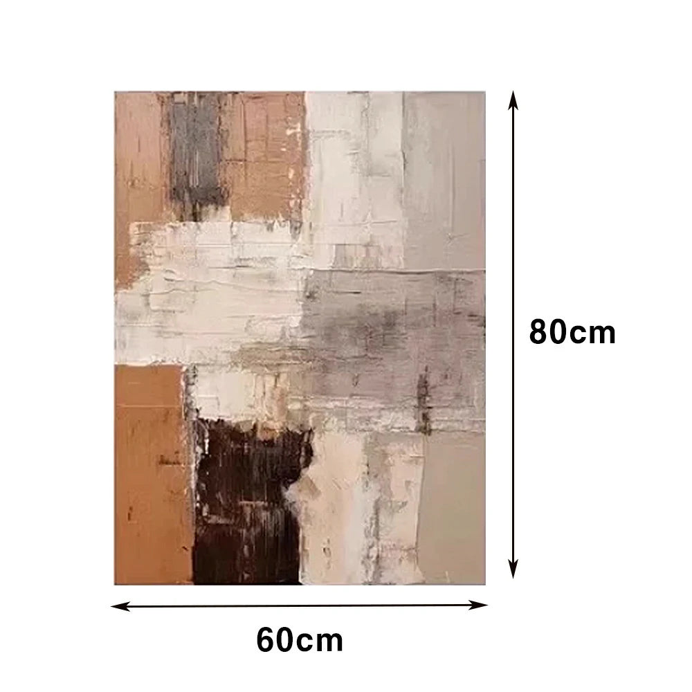 LIVARA Hand-Painted Oil Painting 60/80/120cm - Subtle Tones and Layered Brushstrokes Create a Relaxed and Sophisticated Ambience