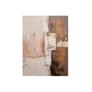 LIVARA Hand-Painted Oil Painting 60/80/120cm - Soft Neutrals and Fluid Shapes Form a Peaceful Centrepiece for Home Walls