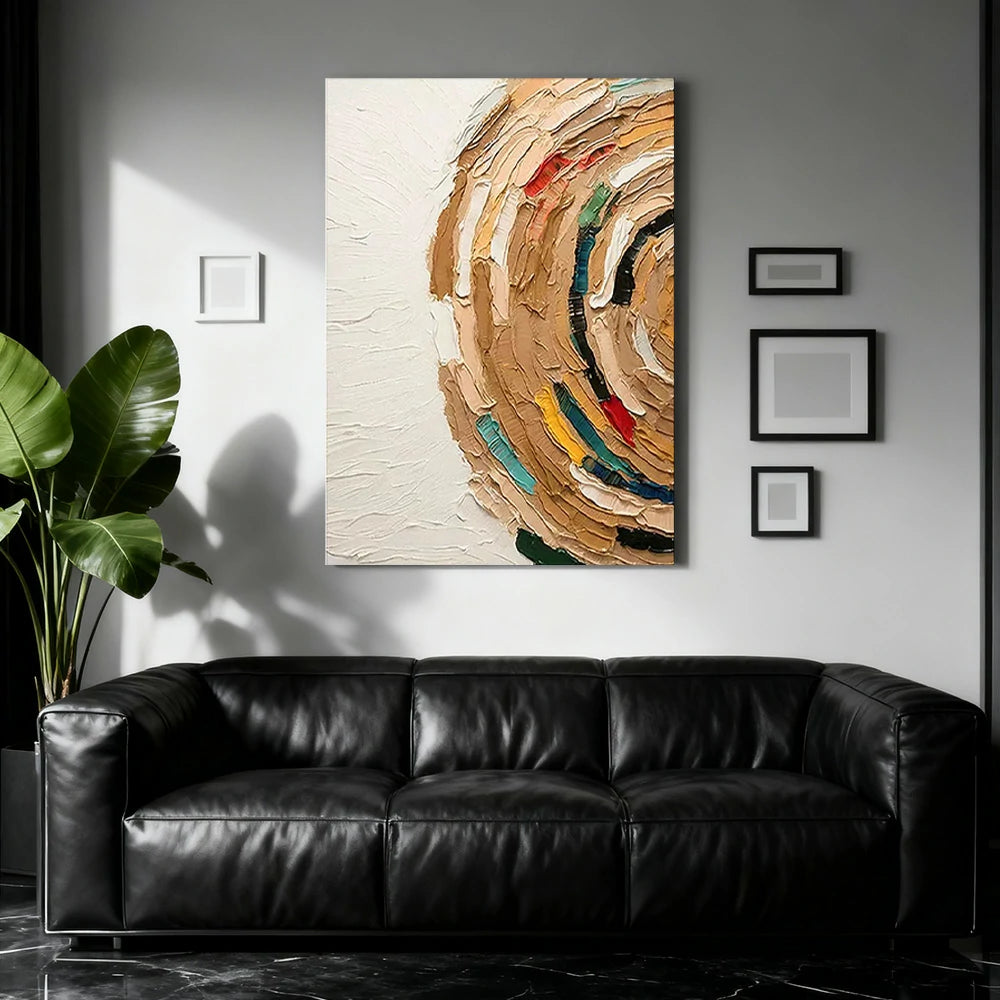 LIVARA Hand-Painted Oil Painting 60/80/120cm - Subdued Tones and Modern Texture Perfect for Bedrooms and Lounge Spaces