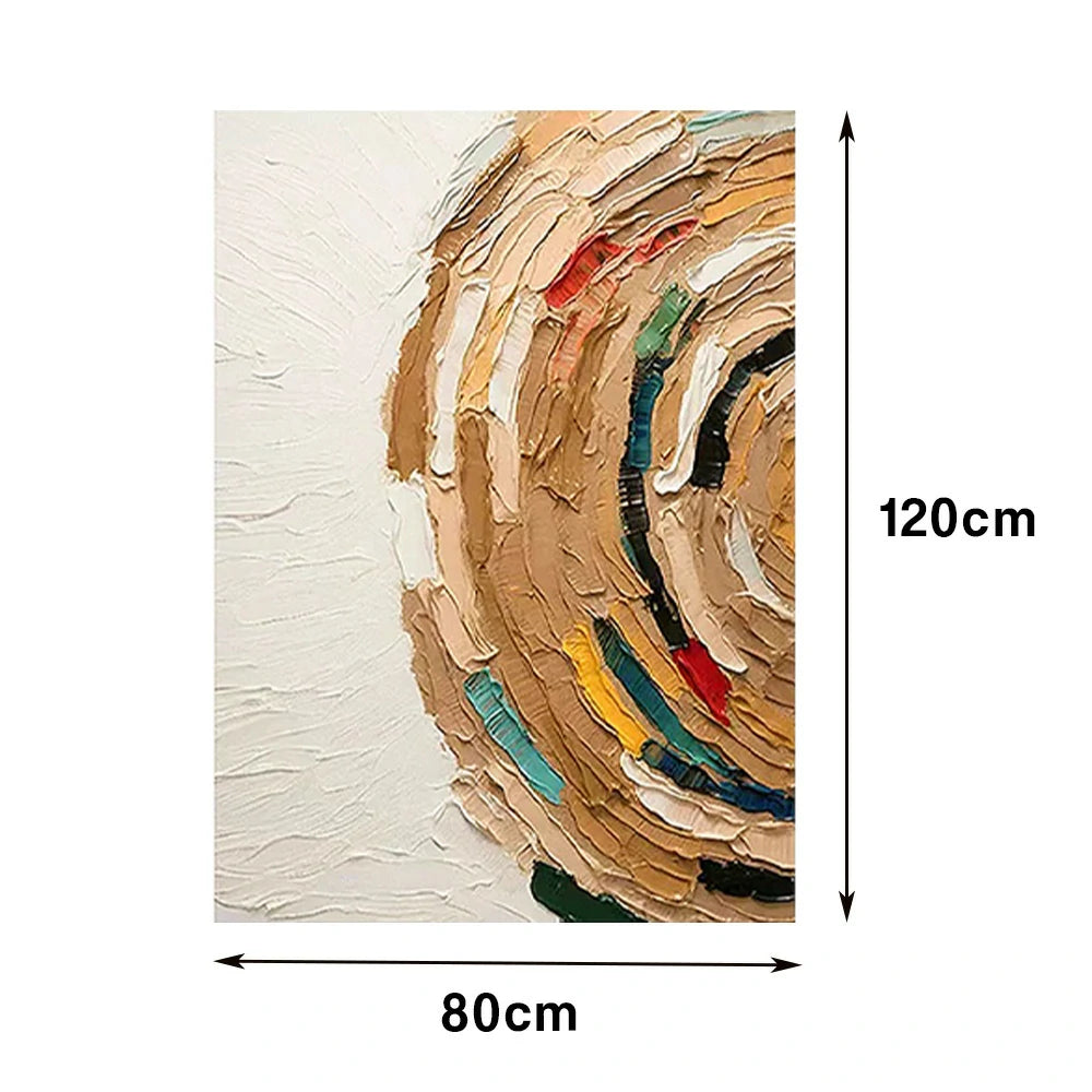 LIVARA Hand-Painted Oil Painting 60/80/120cm - Subdued Tones and Modern Texture Perfect for Bedrooms and Lounge Spaces