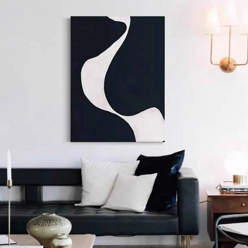 LIVARA Hand-Painted Oil Painting 60/80/120cm - Modern Abstract Wall Art Offering a Subtle, Relaxed and Balanced Look