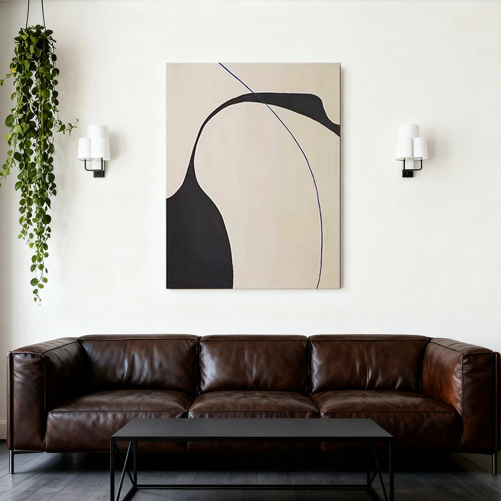 LIVARA Hand-Painted Oil Painting 60/80/120cm - Soft Neutral Palette and Fine Brushwork Bring Subtle Charm to Home Walls