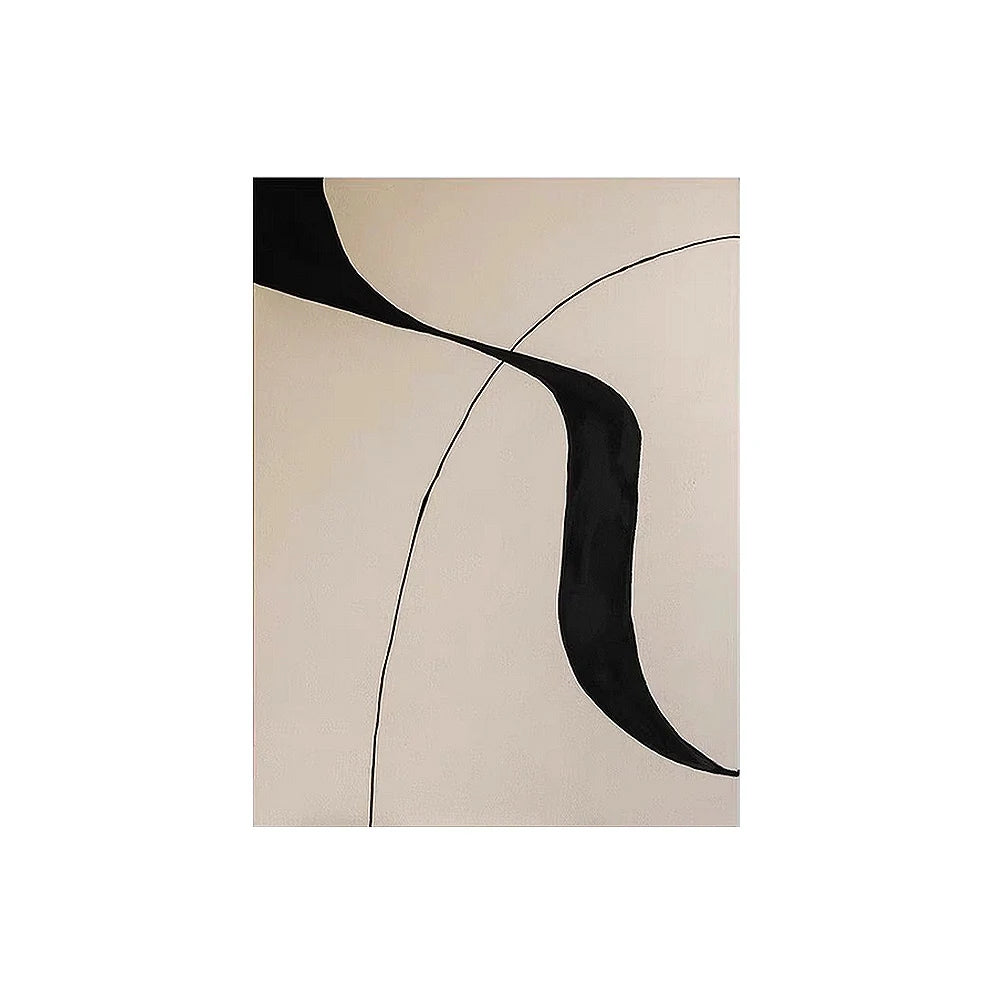 LIVARA Hand-Painted Oil Painting 60/80/120cm - Neutral Wall Art Featuring Textured Brush Details and a Clean, Simple Layout