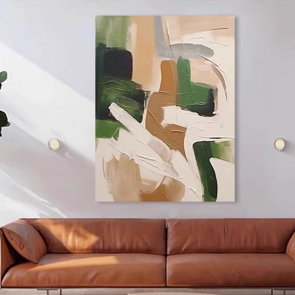 LIVARA Hand-Painted Oil Painting 60/80/120cm - Soft Colour Gradients and Clean Lines Define This Calm Modern Painting