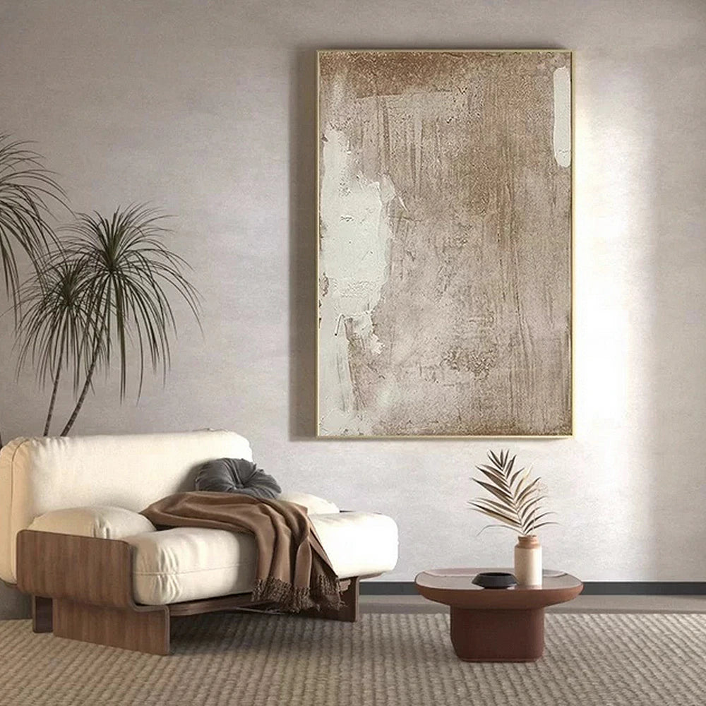 LIVARA Hand-Painted Oil Painting 60/80/120cm - Minimalist Abstract Painting That Fits Seamlessly Into Modern Interior Design