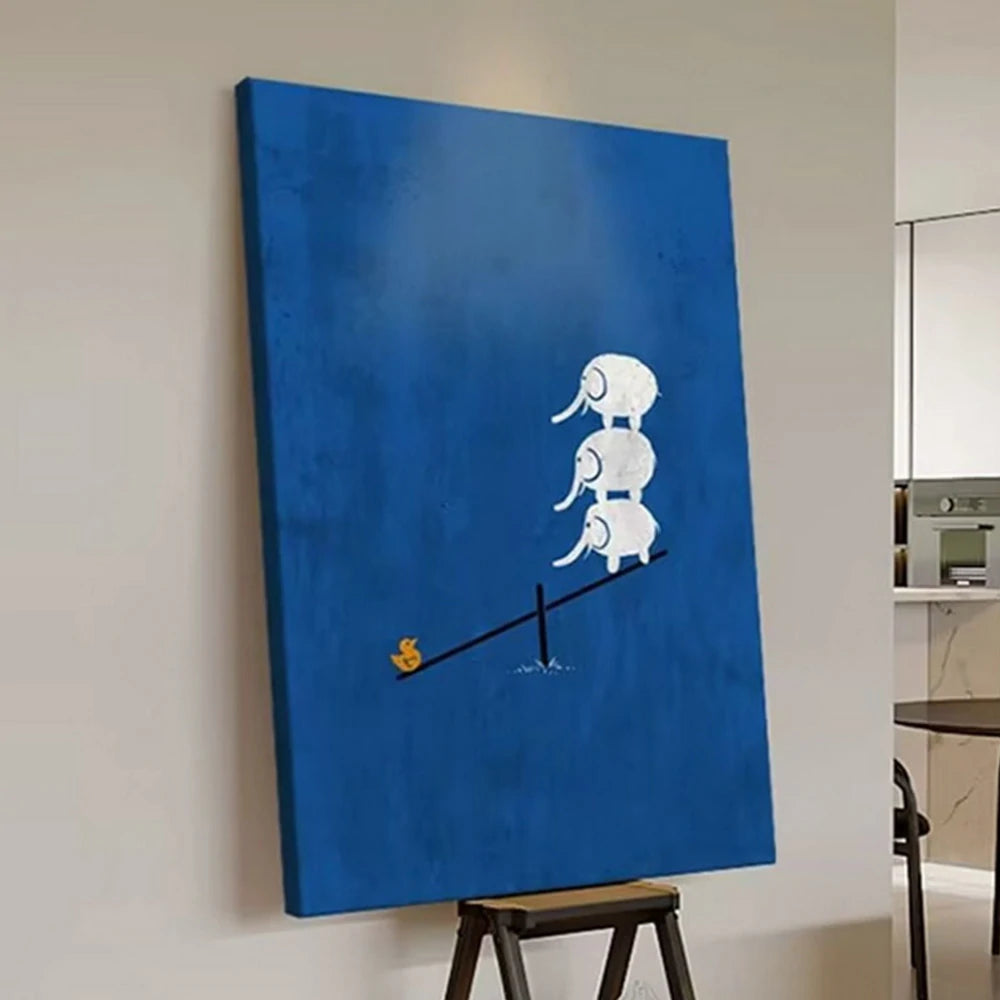 LIVARA Hand-Painted Oil Painting 60/80/120cm - Soft Toned Canvas with Delicate Brushwork Perfect for Bedrooms and Hallways