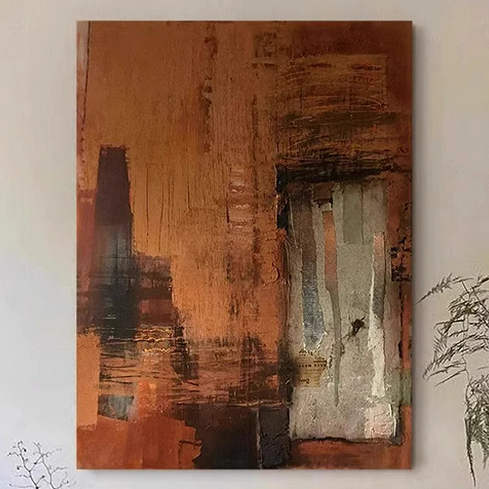 LIVARA Hand-Painted Oil Painting 60/80/120cm - Elegant Abstract Canvas Painting That Complements Simple and Clean Interiors