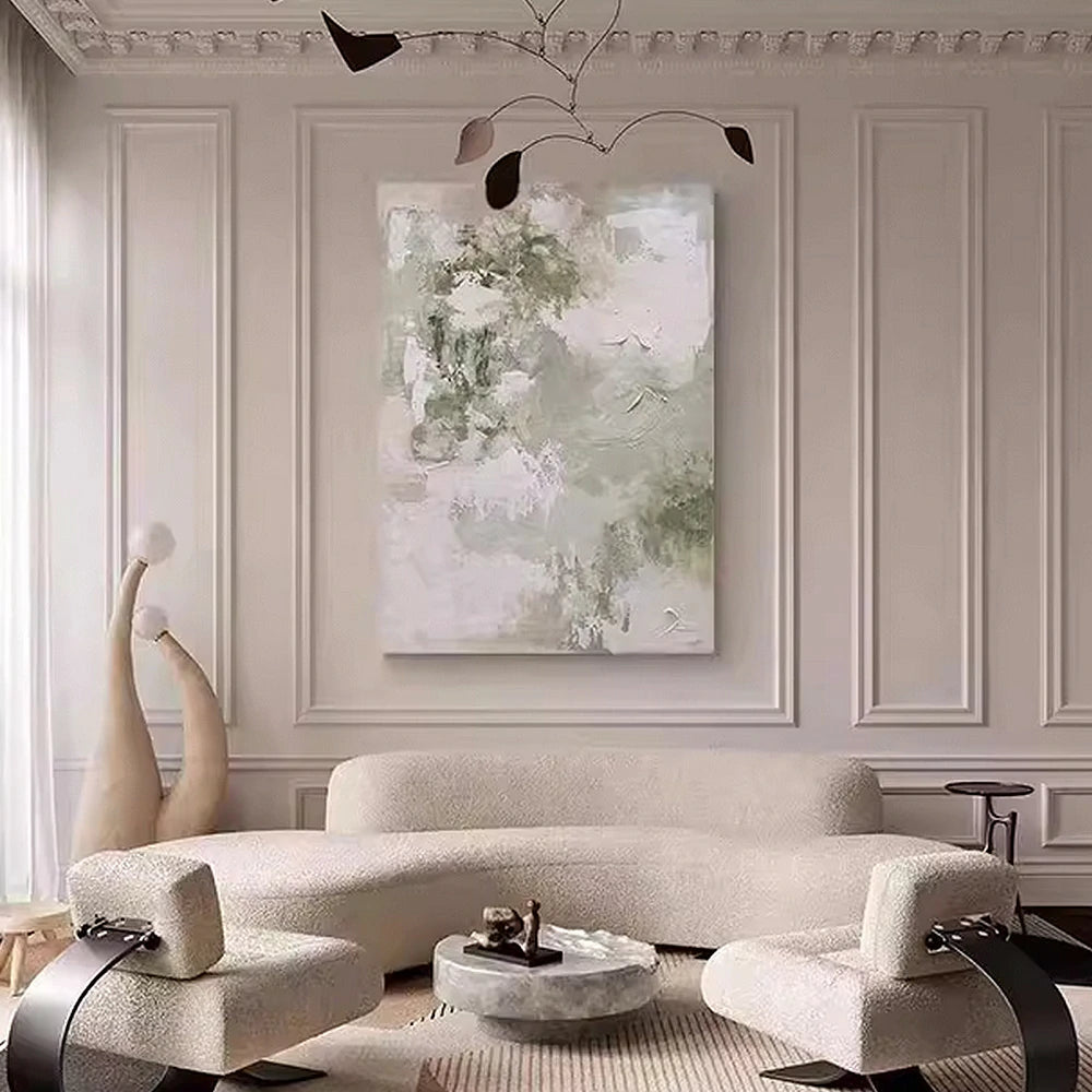 LIVARA Hand-Painted Oil Painting 60/80/120cm - Refined Minimalist Artwork Adding Subtle Depth and Style to Modern Spaces