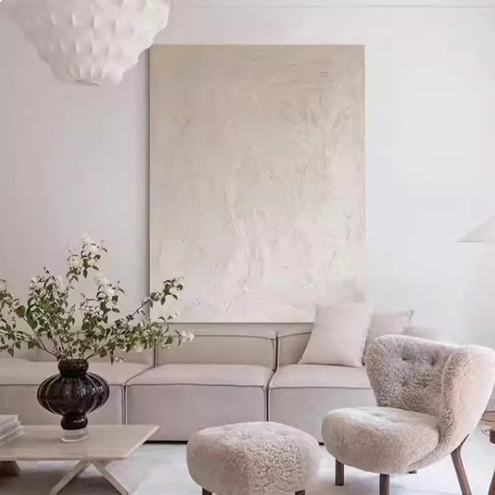 LIVARA Hand-Painted Oil Painting 60/80/120cm - Modern Art with Balanced Composition and Luxury Texture for Refined Interiors