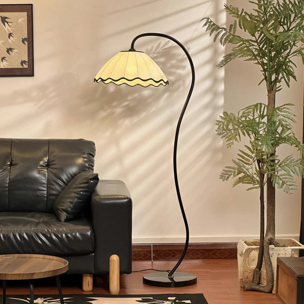 LIVARA Floor Lamp 3 Lighting Modes Linen Shade Marble Base Adjustable Iron Frame for Modern Spaces