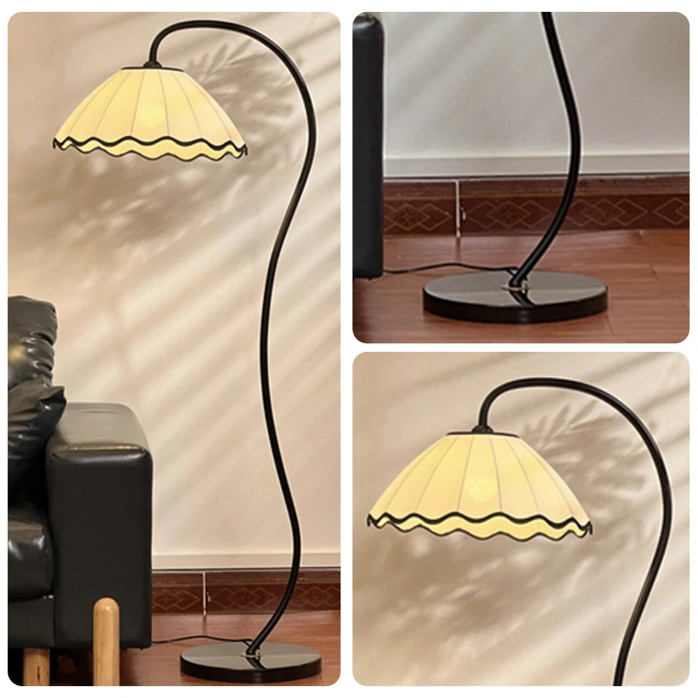 LIVARA Floor Lamp 3 Lighting Modes Linen Shade Marble Base Adjustable Iron Frame for Modern Spaces