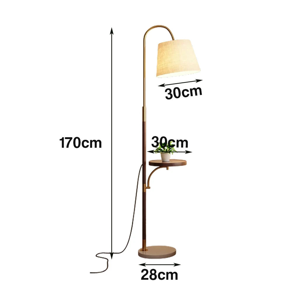 LIVARA Floor Lamp 3 Lighting Modes Linen Fabric Shade Marble Base Iron Pole Foot Switch for Modern Spaces