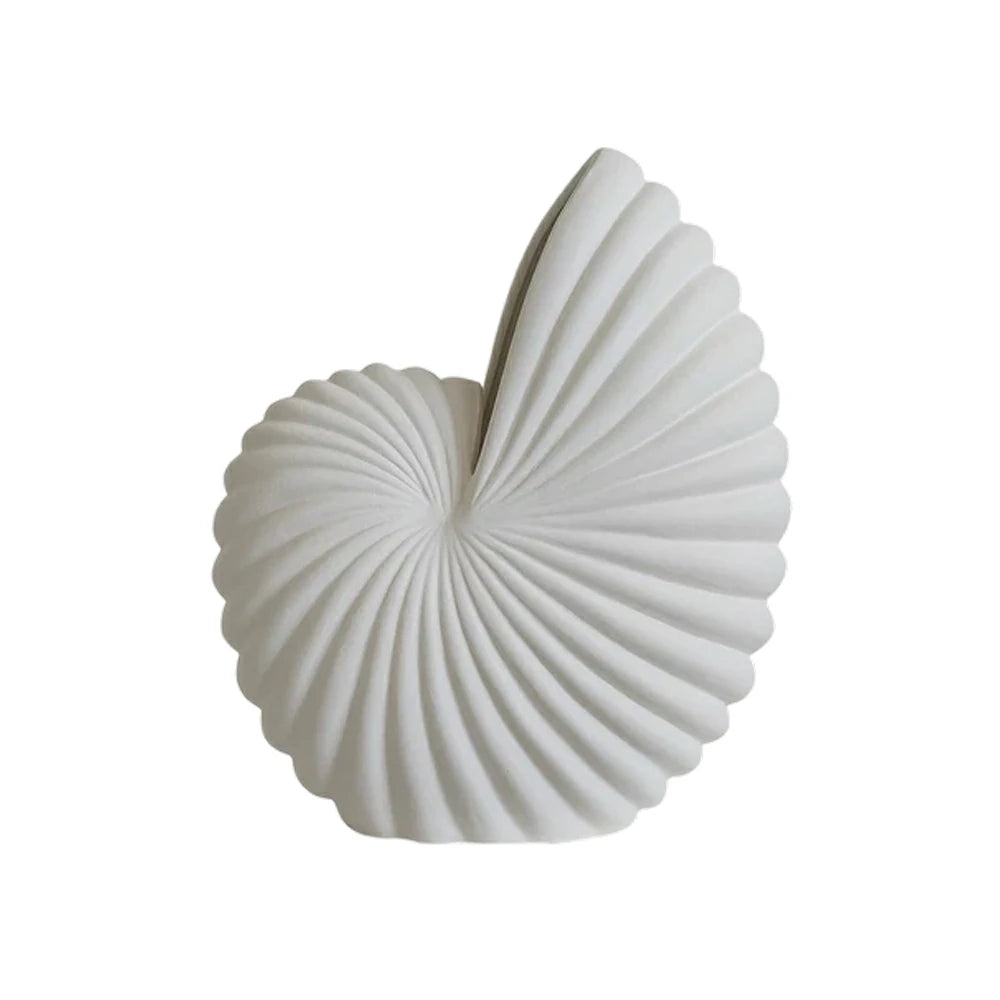 LIVARA Ceramic Vase Ornament Abstract Design Artistic Home Decor Matte Ceramic Handcrafted Stone-Texture Finish