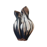 LIVARA Ceramic Vase Ornament Withered Rose Sculpture Artistic Display Matte Ceramic Handcrafted Stone-Texture Finish