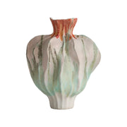 LIVARA Ceramic Vase Ornament Stardust Lakeside Inspired Style Artistic Home Decor Matte Ceramic Handcrafted Stone-Texture Finish