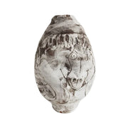 LIVARA Ceramic Vase Ornament Painted Horse Motif Decorative Art Object Matte Ceramic Handcrafted Textured Finish