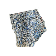 LIVARA Ceramic Vase Ornament Pollock Style Artistic Home Decor Matte Ceramic Handcrafted Stone-Texture Finish