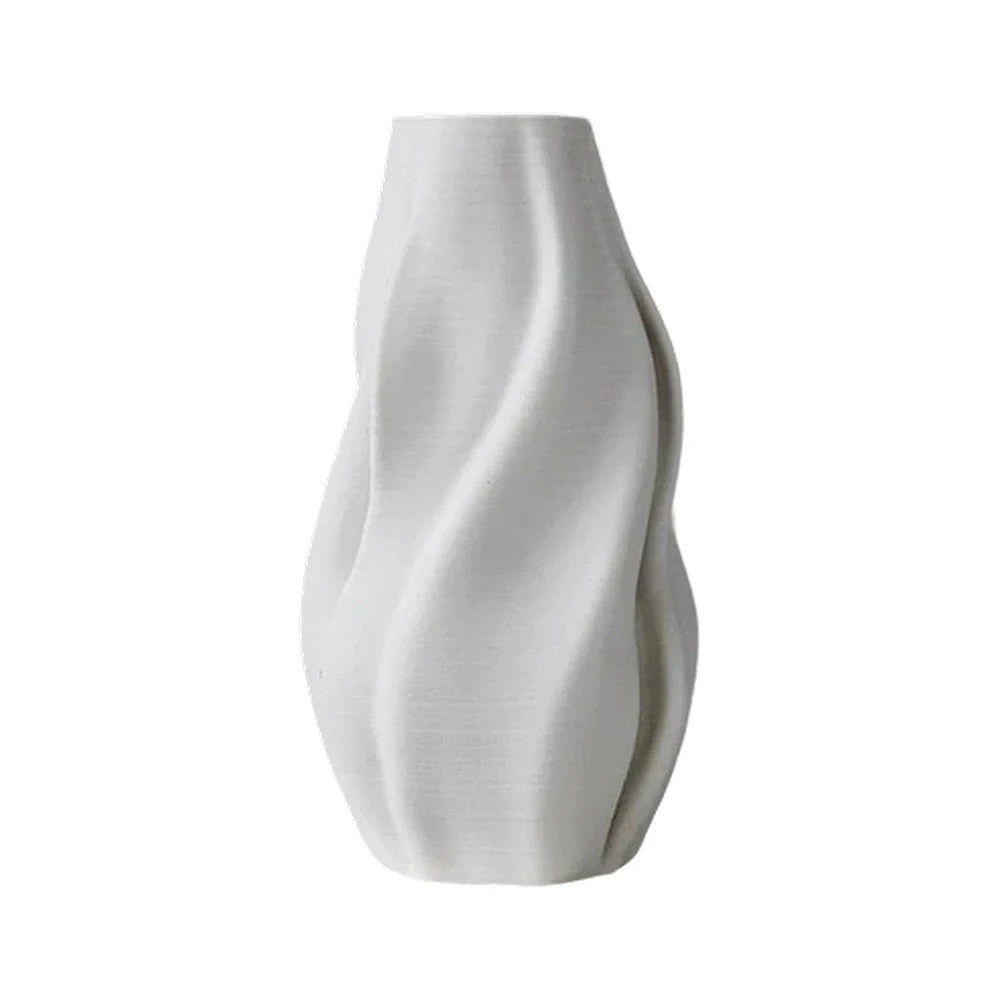 LIVARA Ceramic Vase Ornament Hand-Finished Craft Artistic Home Display Matte Ceramic Stone-Texture Design