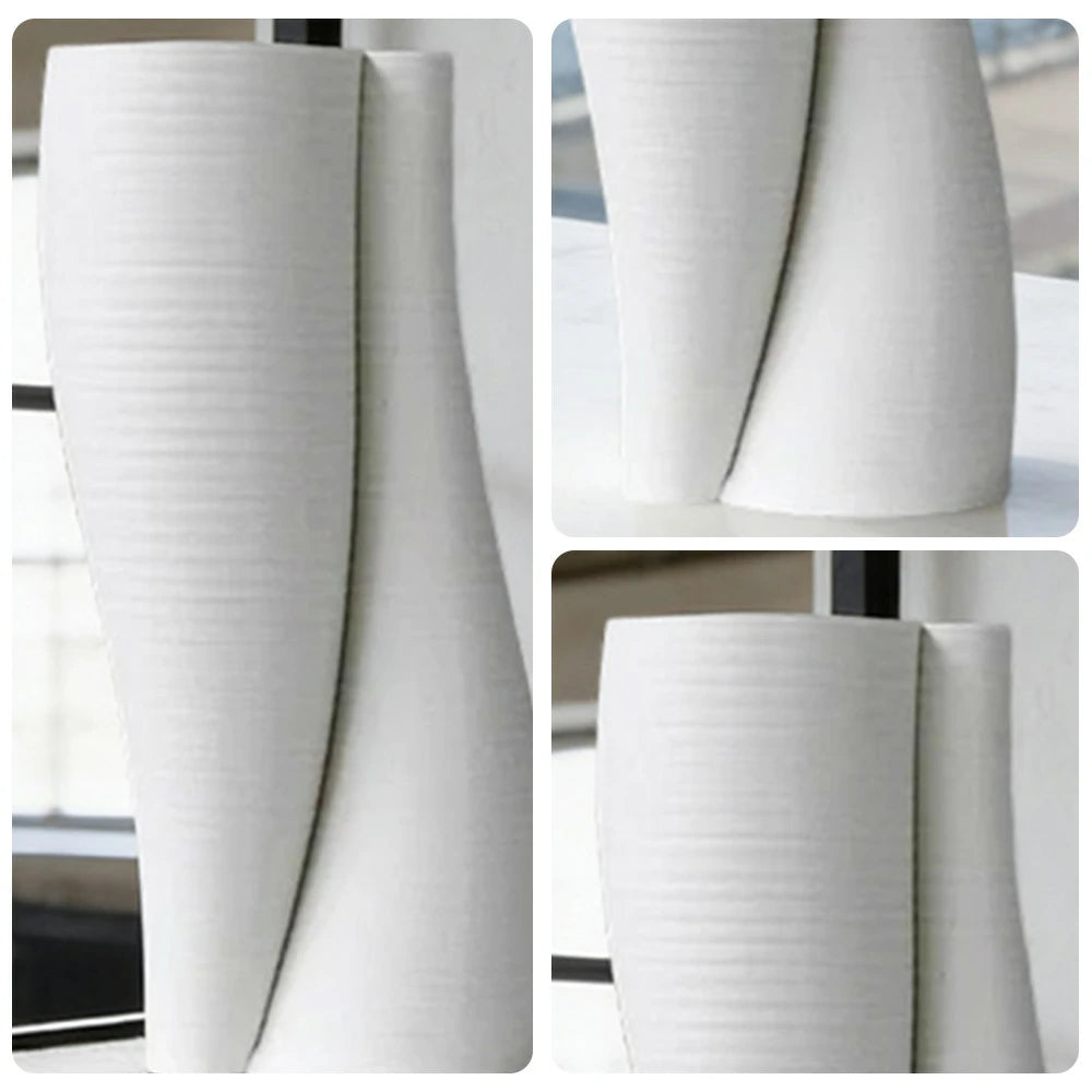 LIVARA Ceramic Vase Ornament Balanced Silhouette Artistic Decor Matte Ceramic Minimal Profile