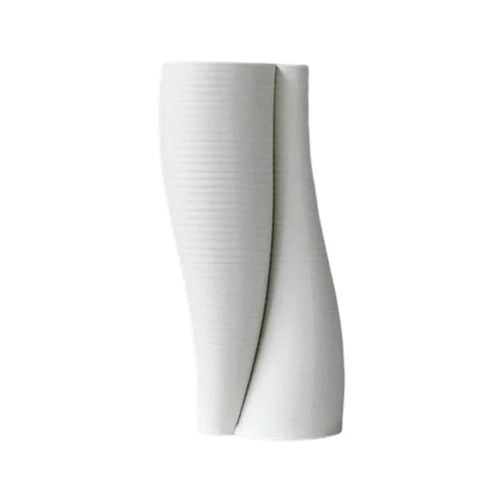 LIVARA Ceramic Vase Ornament Balanced Silhouette Artistic Decor Matte Ceramic Minimal Profile