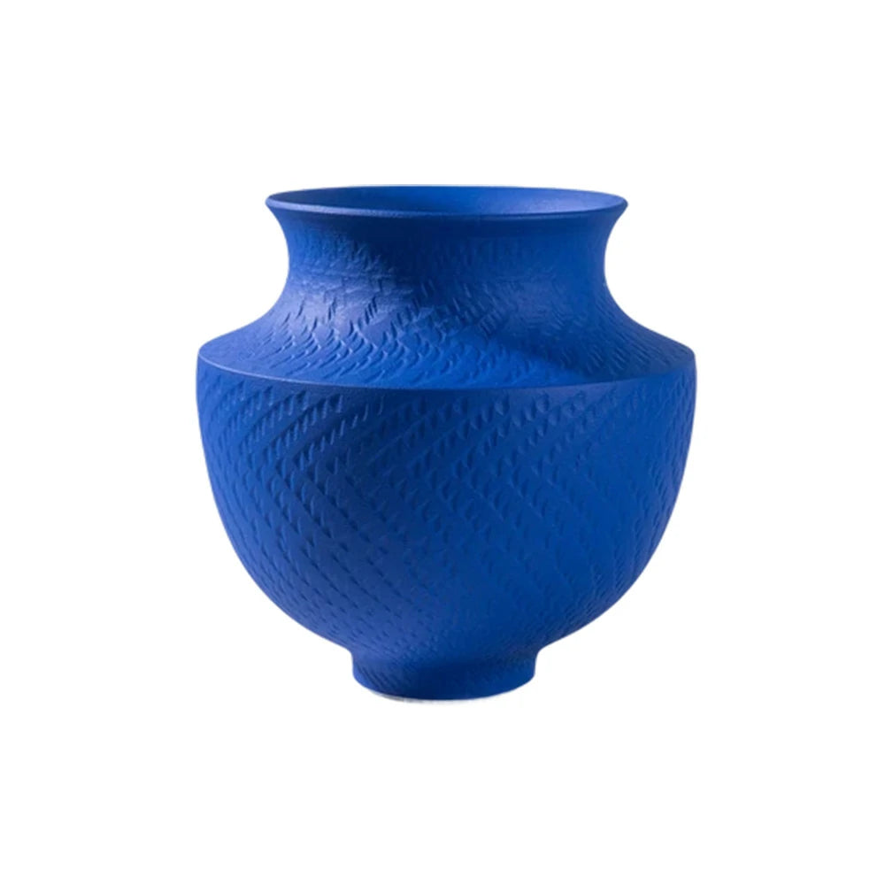 LIVARA Ceramic Vase Ornament Klein Blue Matte Texture High-Fired Ceramic Artistic Display