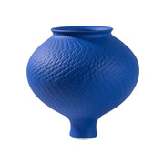 LIVARA Ceramic Vase Ornament Klein Blue Minimal Aesthetic Decorative Art Object Matte Ceramic