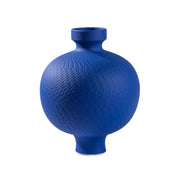 LIVARA Ceramic Vase Ornament Klein Blue Visual Accent Artistic Home Display Matte Ceramic Stone-Texture Finish