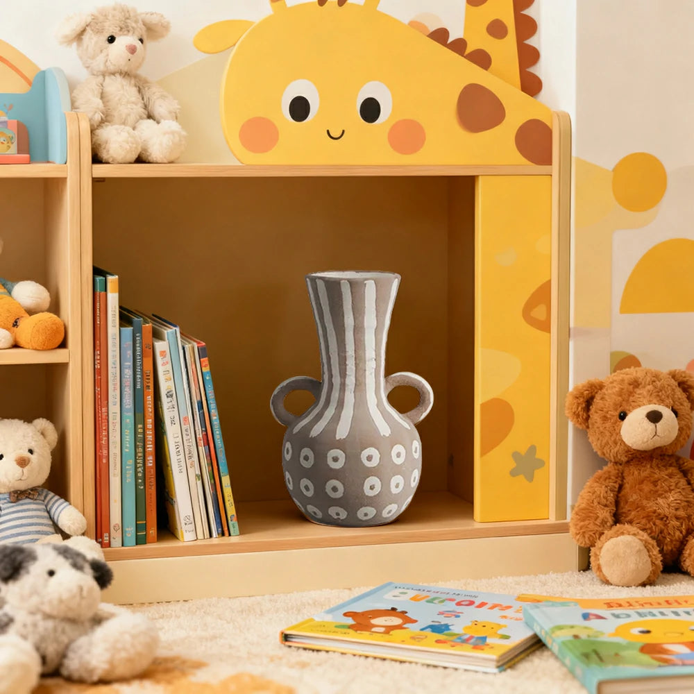 LIVARA Ceramic Vase Ornament Fine Matte Glaze Artistic Decorative Display Matte Ceramic Handcrafted Finish