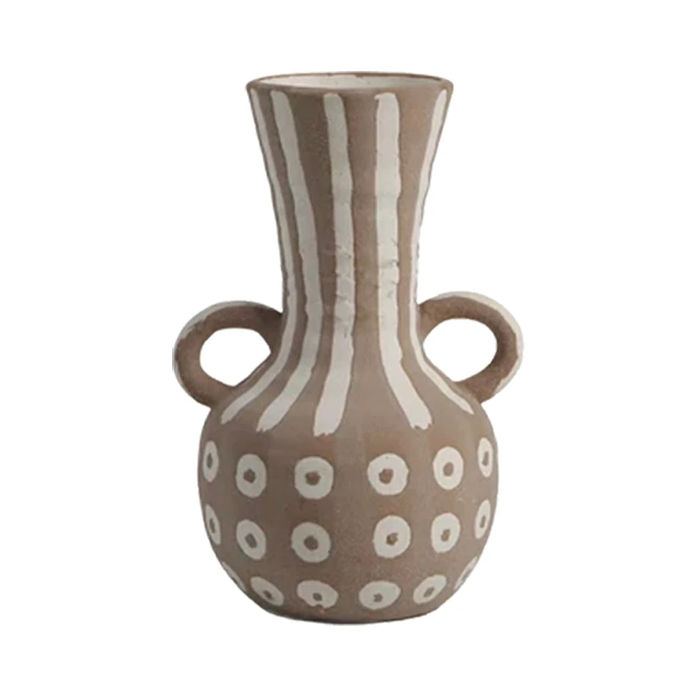 LIVARA Ceramic Vase Ornament Fine Matte Glaze Artistic Decorative Display Matte Ceramic Handcrafted Finish