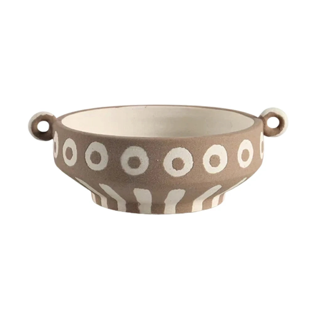 LIVARA Ceramic Vase Ornament Multi-Space Styling Artistic Home Decor Matte Ceramic Stone-Texture Design