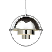 LIVARA 28/32cm Pendant Light Modern Adjustable Brushed Metal Shade Multi-layer Metal Structure Soft Light Diffusion & Exquisite Craftsmanship - Silver
