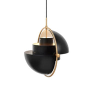 LIVARA 32/38cm Pendant Light Modern Adjustable Brushed Metal Shade Multi-layer Metal Structure Soft Light Diffusion & Exquisite Craftsmanship - Black