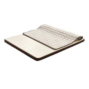 LIVARA Bunk Bed Mattress 10cm - Anti-Mite Fabric, 7cm Natural Jute Core, Firm Support, Breathable & Durable - Brown Edge