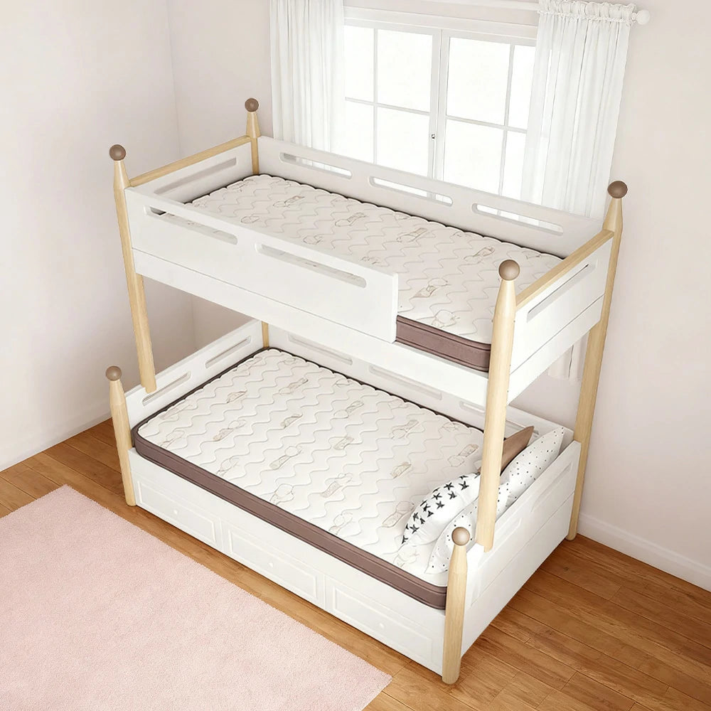 LIVARA Latex Coir Mattress 120/150/180cm - 8cm Thick, Resilient Support, Antibacterial, Breathable Cotton Surface, Safe Rounded Corners