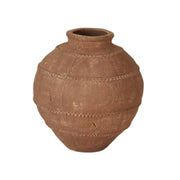 LIVARA Ceramic Vase Ornament Subtle Branch Pattern Form Designed for Dry Styling Matte Ceramic Decorative Object