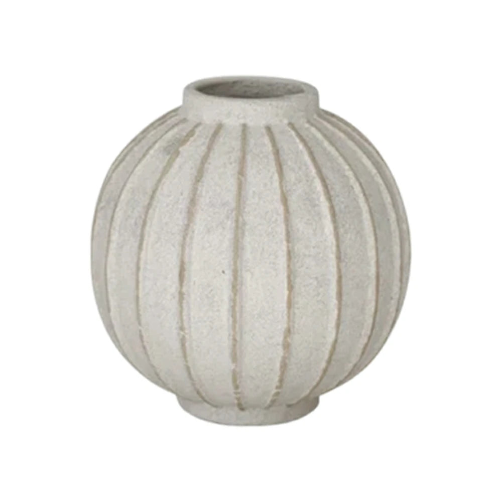 LIVARA Ceramic Vase Ornament Moonward Coarse Pottery Display Vessel Not Recommended for Water Decorative Art Object