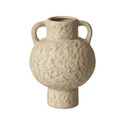 LIVARA Ceramic Vase Ornament Autumn-Water Flow-Textured Vessel Artistic Home Display Matte Ceramic Natural Pattern Finish