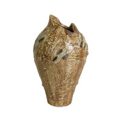 LIVARA Ceramic Vase Ornament Antique-Inspired Ningfang Form Decorative Art Vessel Matte Ceramic Natural Textured Finish