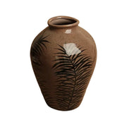 LIVARA Ceramic Vase Ornament Branch-Whisper Inspired Motif Decorative Art Vessel Matte Ceramic Organic Textured Finish