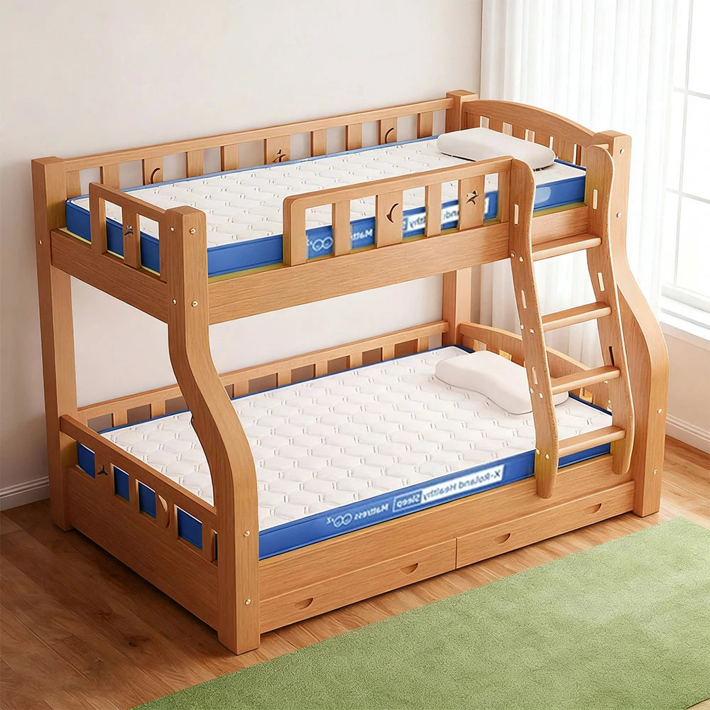 LIVARA Latex Mattress 120/150/180cm - 5cm Thick, Breathable Cotton Cover, Resilient Support for Comfortable Sleep - Blue