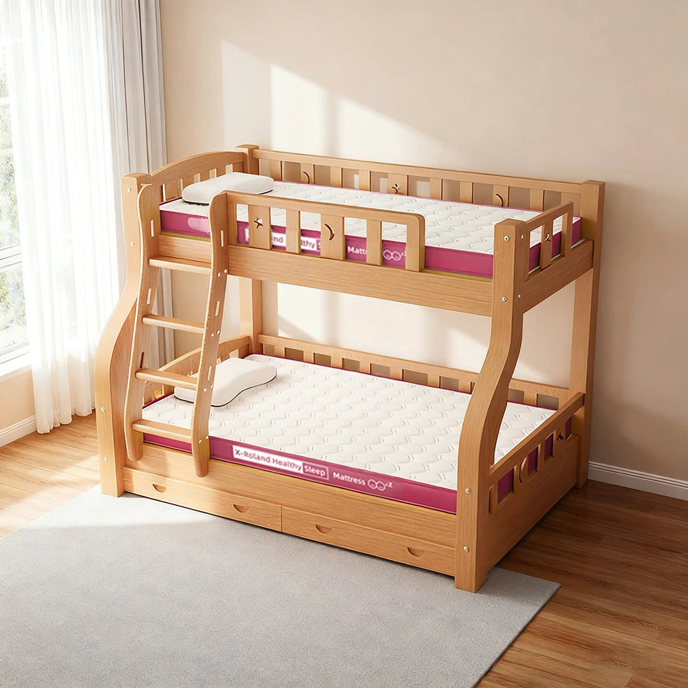 LIVARA Latex Mattress 120/150/180cm - 5cm Thick, Breathable Cotton Cover, Resilient Support for Comfortable Sleep - Pink