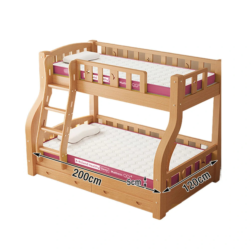 LIVARA Latex Mattress 120/150/180cm - 5cm Thick, Breathable Cotton Cover, Resilient Support for Comfortable Sleep - Pink