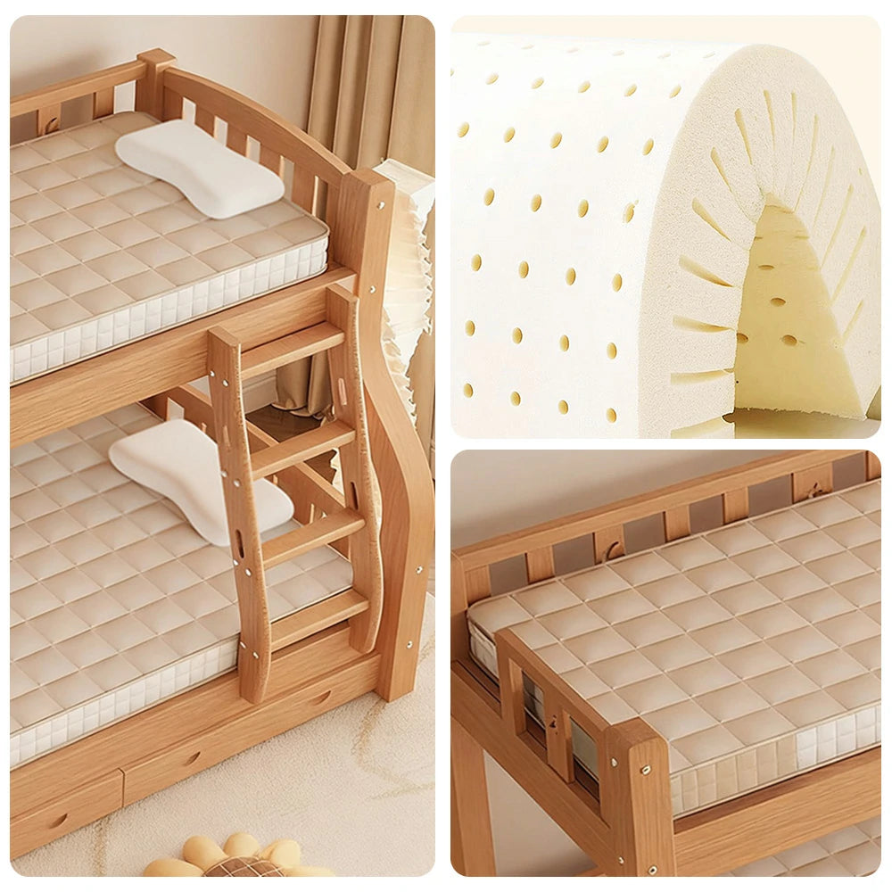 LIVARA Latex Mattress 120/150/180cm - 6cm Thick, Resilient Support, Antibacterial Milk Silk, Breathable Design, Easy Storage - Coffee