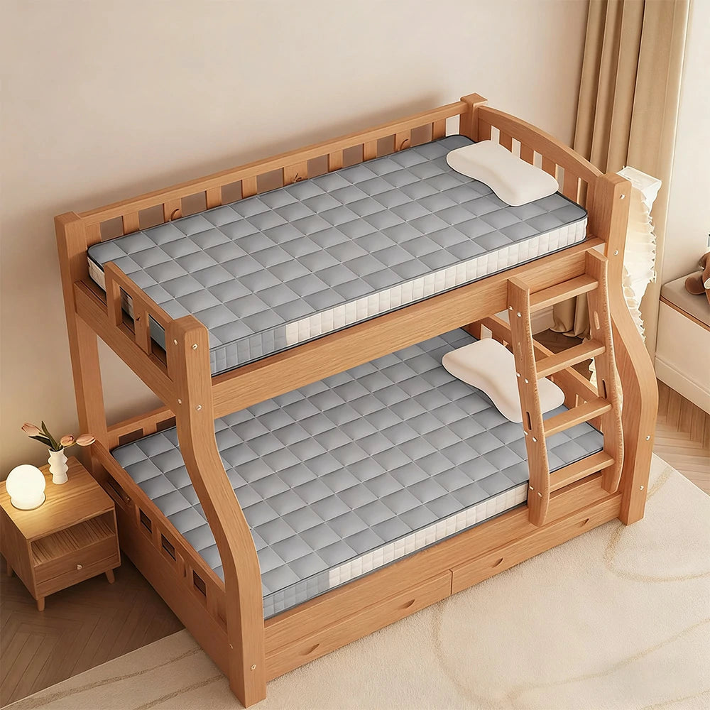 LIVARA Latex Mattress 120/150/180cm - 6cm Thick, Resilient Support, Antibacterial Milk Silk, Breathable Design, Easy Storage - Grey