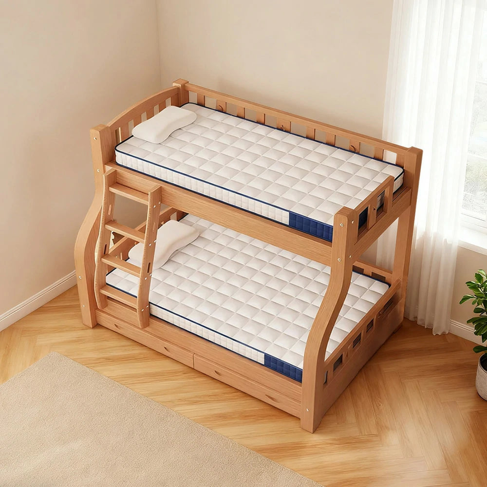 LIVARA Latex Mattress 120/150/180cm - 6cm Thick, Resilient Support, Antibacterial Milk Silk, Breathable Design, Easy Storage - White and Blue