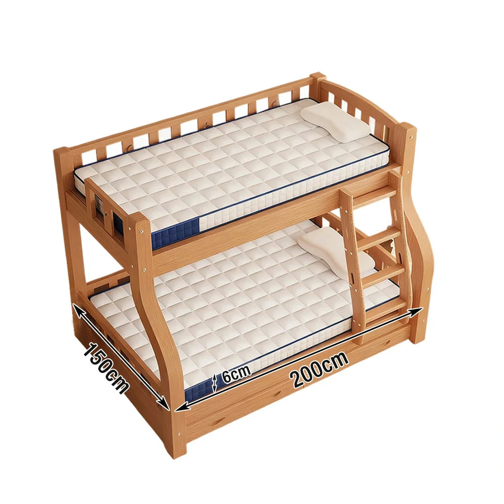 LIVARA Latex Mattress 120/150/180cm - 6cm Thick, Resilient Support, Antibacterial Milk Silk, Breathable Design, Easy Storage - White and Blue