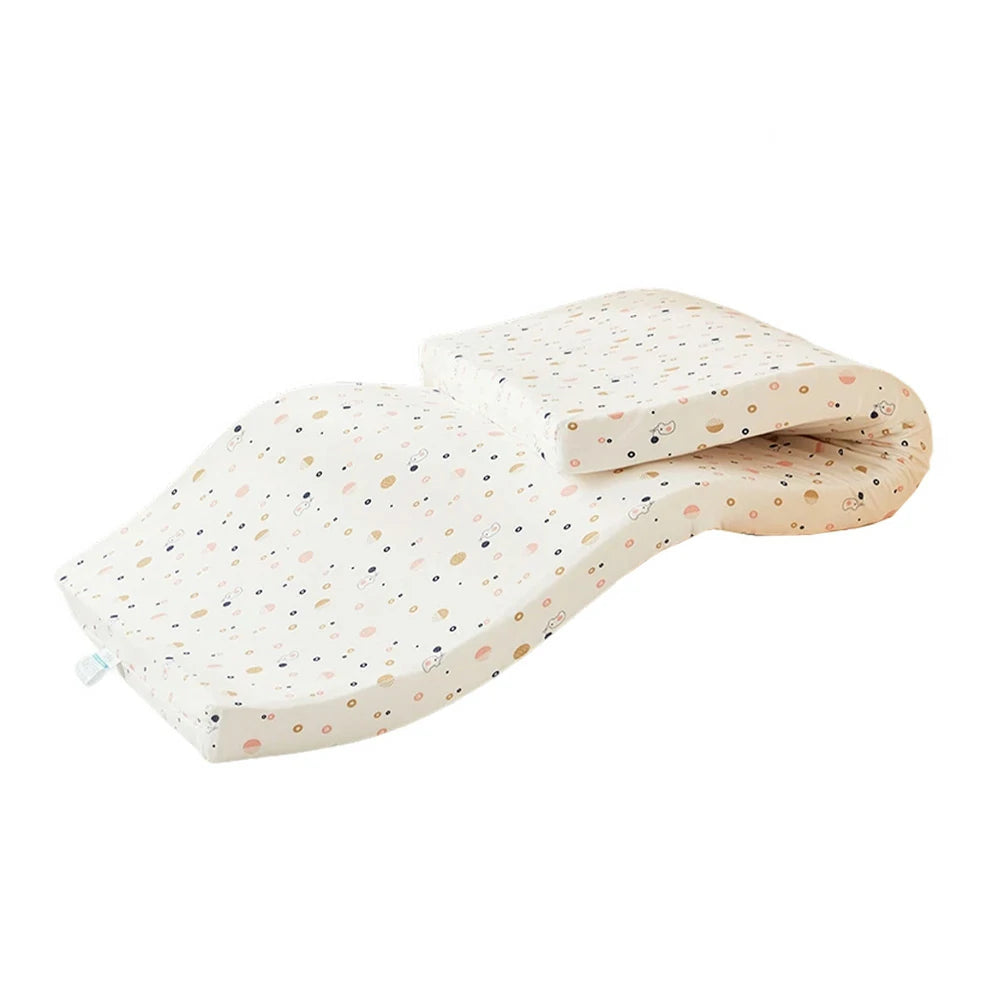 LIVARA Latex Mattress 100/120/140cm - 10cm Thick, Resilient Support, Breathable Hollow-Core, Removable Cotton Covers, Easy Storage