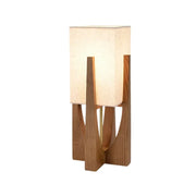 LIVARA Floor Lamp 52/82/145cm Soft Lighting Cotton-Linen Shade Ash Wood Body Brass Hardware Premium Design - Walnut
